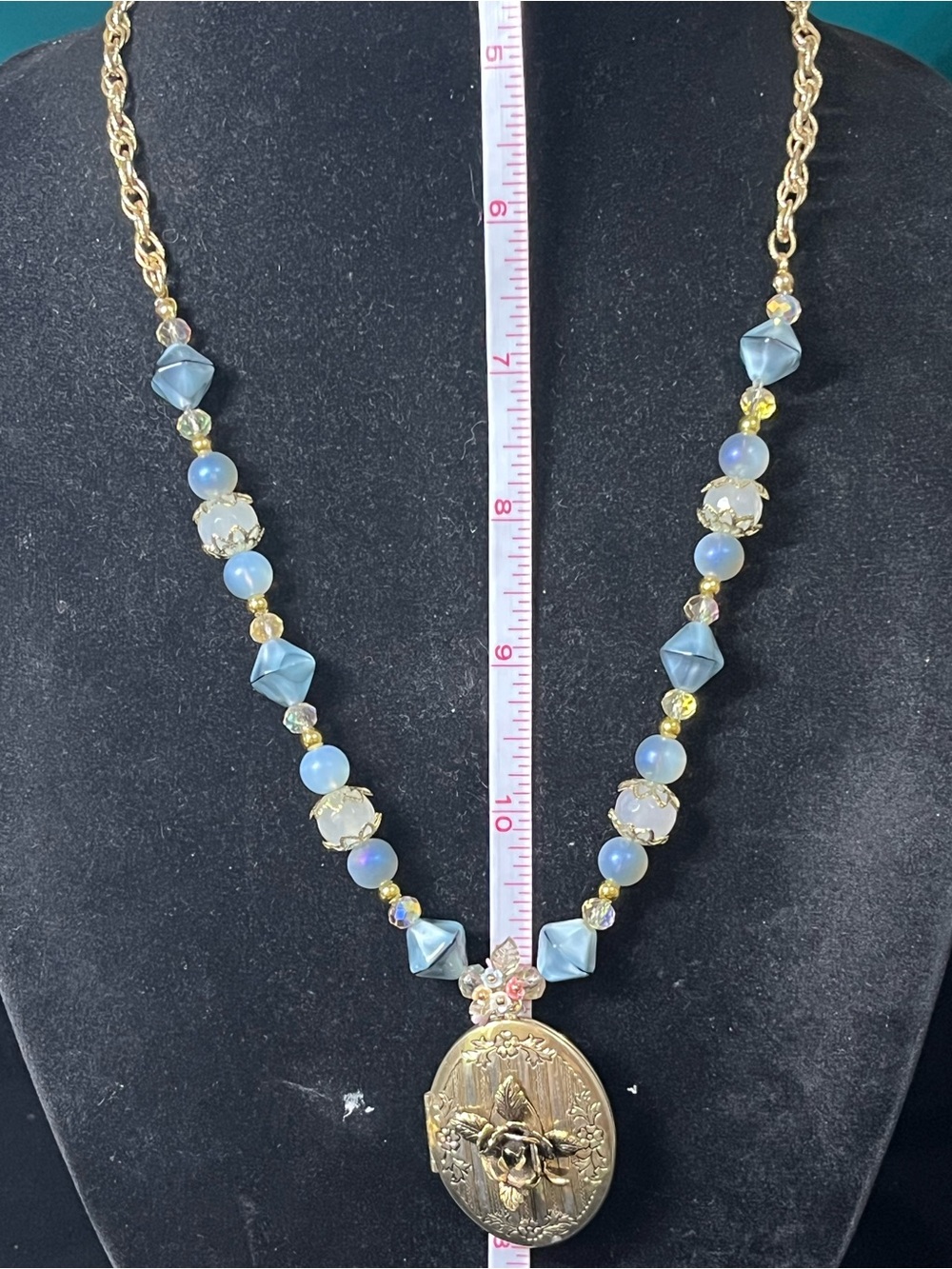 Drops 10/03✨ “The Enchanted Heirloom” Artisan Locket Glass Bead Necklace - Picture 10 of 10